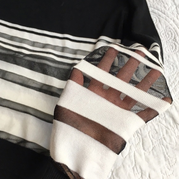 H&M Sheer Stripe Sweater - Picture 3 of 4